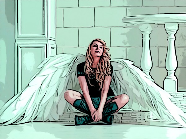 Angel Waiting by W Scott